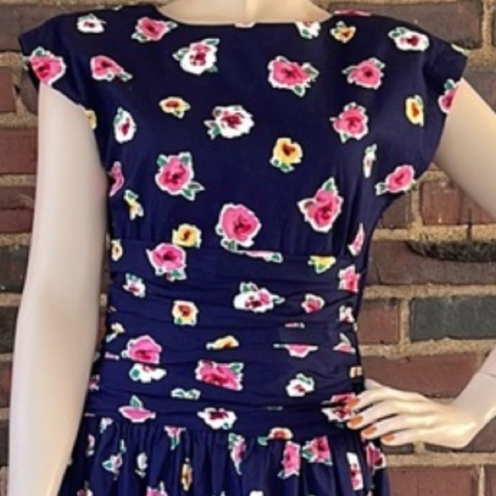 Vintage 80s Patty O'Neil Floral Summer Dress - Picture 15 of 17